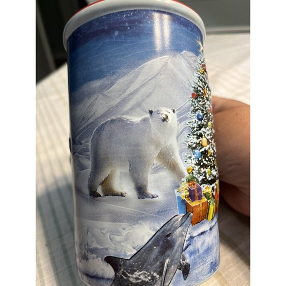 Ceramic Sea World Shamu Christmas Tree Coffee Tea Mug Cup - Picture 3 of 12